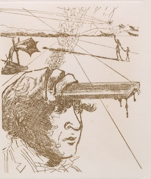 Appraisal: SALVADOR DALI SPANISH - x image x sheet Thomas Edison