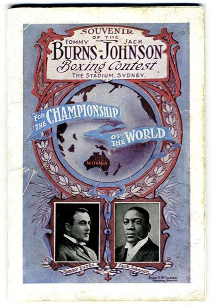 Appraisal: vol Boxing Program Souvenir of The Tommy Burns - Jack