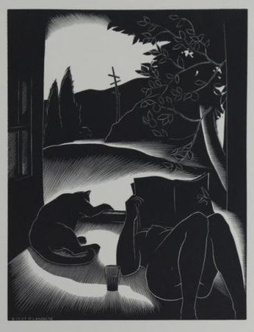 Appraisal: LANDACRE Paul Woodblock Print Sultry Day Published by the American