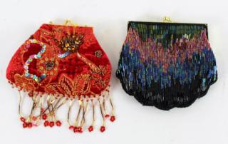 Appraisal: Lot of vintage beaded purses Lot of vintage beaded purses