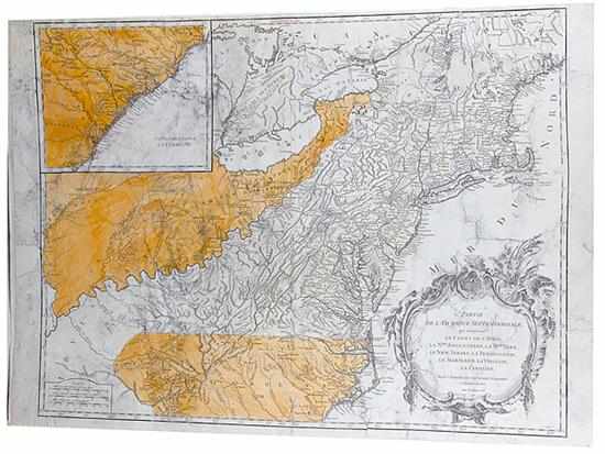 Appraisal: Early map of the eastern United States Paris circa PARTIE