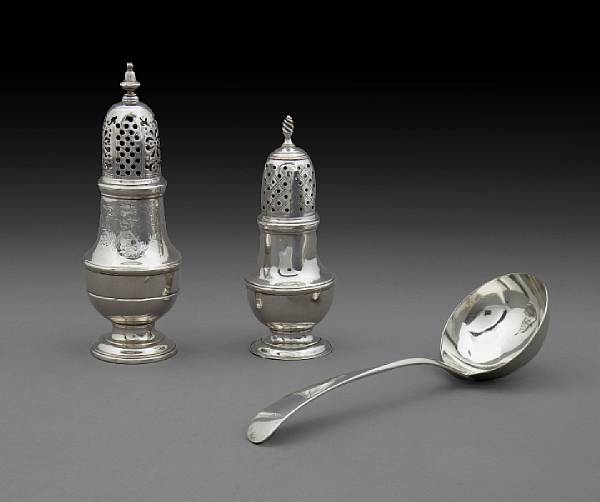 Appraisal: A George III silver Old English gravy ladleLondon Hester Bateman