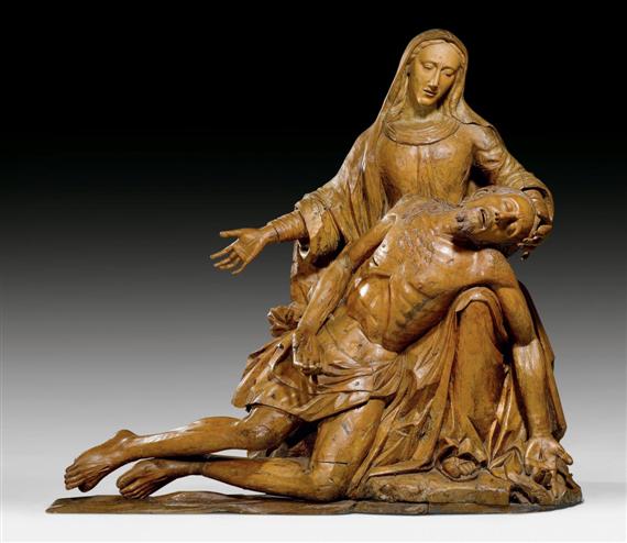 Appraisal: MONUMENTAL PIETA Renaissance in the style of Niccolo dell'Arca Italy