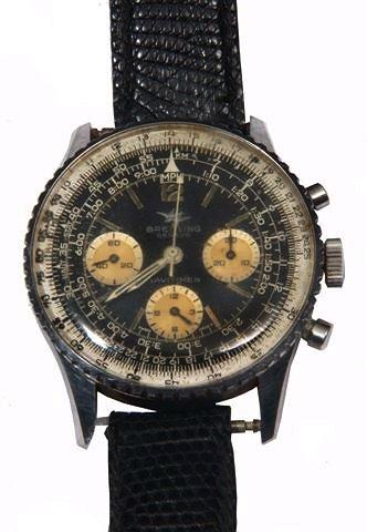 Appraisal: A BREITLING GENTLEMAN'S STAINLESS STEEL NAVITIME CHRONOGRAPH WATCH having a