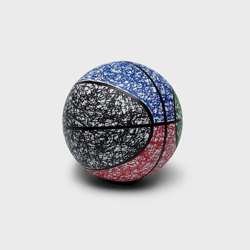 Appraisal: Tyson Reeder -Color Pen Ball Tyson Reeder -Color Pen Ball