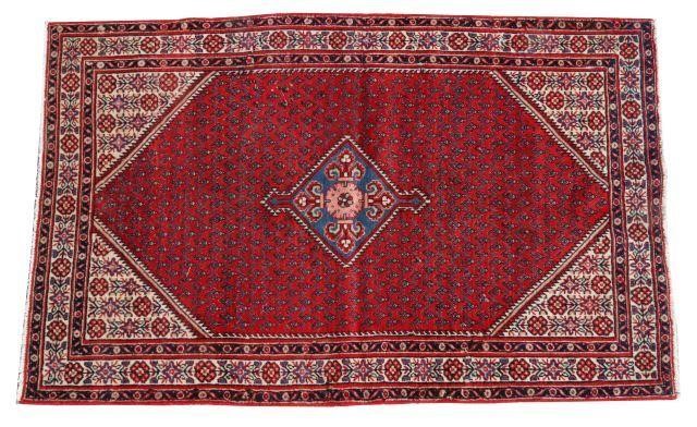 Appraisal: Hand-tied Persian Kashan rug approx ' l ' w