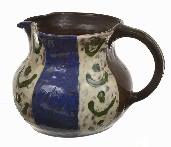 Appraisal: OSREY STRIPED AND PATTERNED JUG