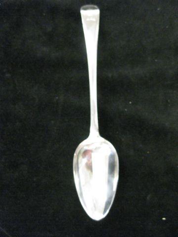 Appraisal: English Sterling Silver Tablespoon Georgian hallmarked by Richard Crossley long