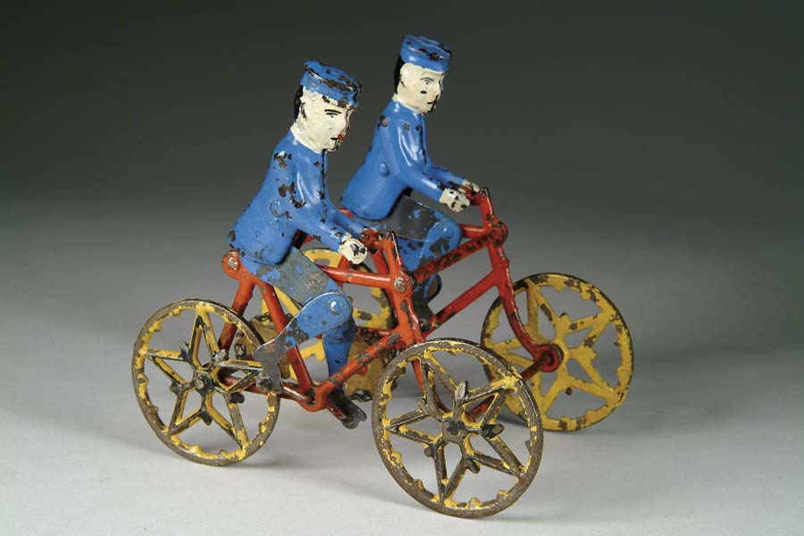 Appraisal: RARE WILKINS BICYCLE RIDERS An almost never found toy in