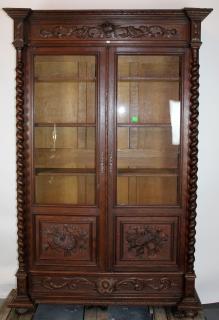 Appraisal: French Louis XIII bookcase in oak French late th century