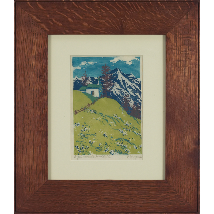 Appraisal: Ellen Tornquist German b ''Alpine Meadow with Church '' c