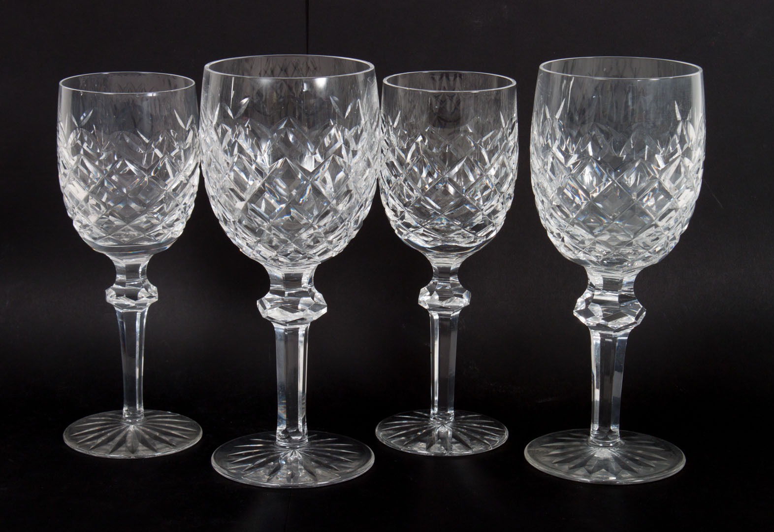 Appraisal: Waterford Powerscourt -piece stemware set comprising water goblets and wine