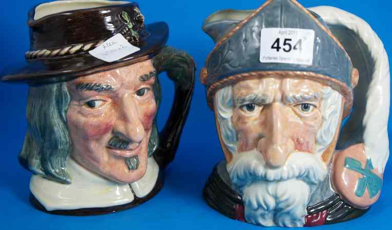 Appraisal: Royal Doulton Large Character Jugs Don Quixote D and Compleat