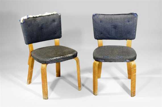 Appraisal: AALTO ALVAR - PAIR OF CHAIRS model designed for Artek