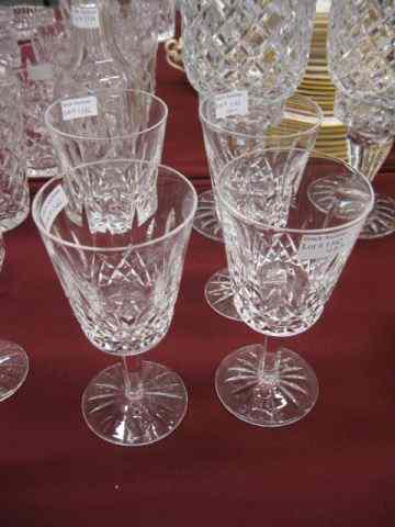 Appraisal: Waterford Crystal ''Lismore'' Goblets '' signed excellent