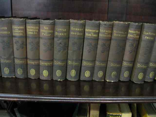 Appraisal: Volume Book Set Famous Works byDickens Eliot and Thackery Carton