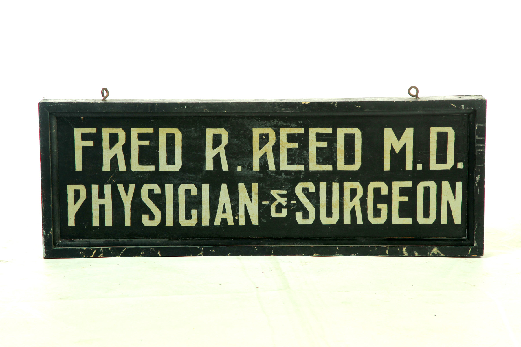 Appraisal: DOUBLE SIDED PAINTED DOCTORS TRADE SIGN American first quarter th