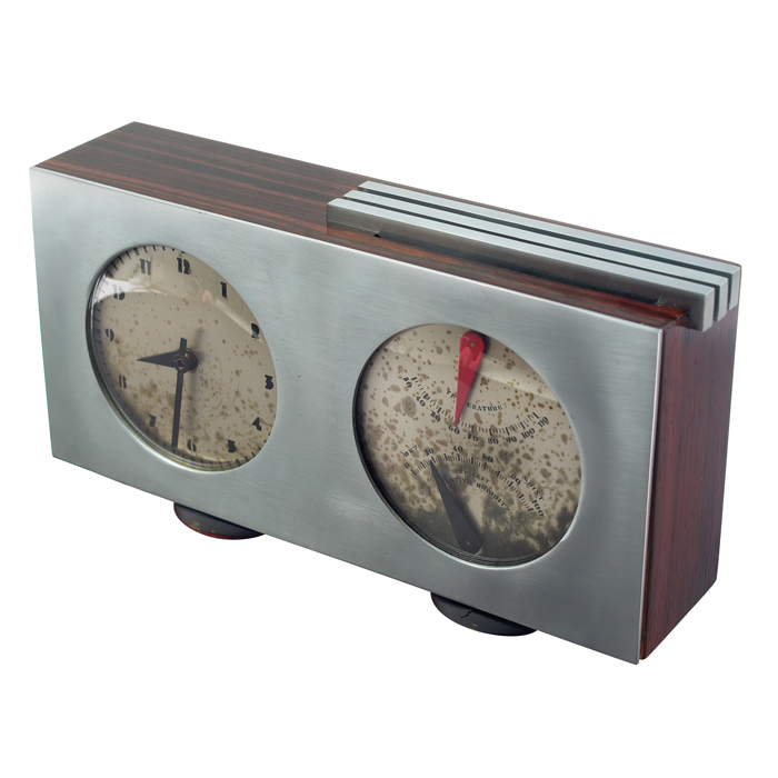 Appraisal: Gilbert Rohde Art Deco table clock by Herman Miller s