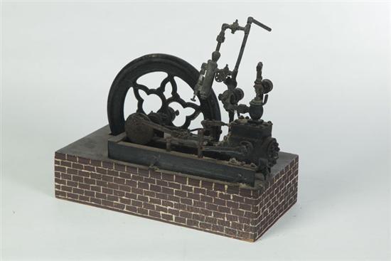 Appraisal: MODEL STEAM ENGINE Probably American early th century steel and