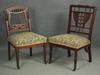 Appraisal: CHAIRS - Assembled pair of mahogany early th c parlor