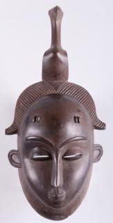 Appraisal: Ivory Coast Guro Mask Guro mask with stylized rooster resting