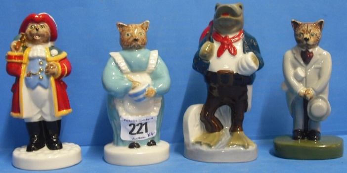 Appraisal: Wade Limited Edition Figures Newark Frog Cook Catkins City Gent