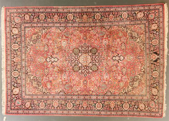 Appraisal: Kashmiri silk rug Kashmir circa x