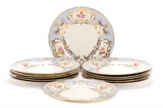 Appraisal: Set of Royal Crown Derby Plates Floral Gilt Royal Crown