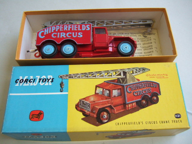 Appraisal: A Corgi Chipperfields circus crane truck boxed Illustrated