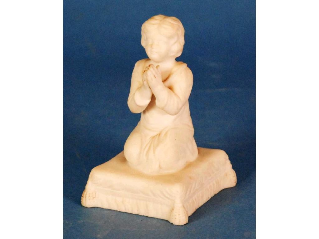 Appraisal: NINETEENTH CENTURY MINTON PARIAN FIGURE OF A CHILD kneeling in