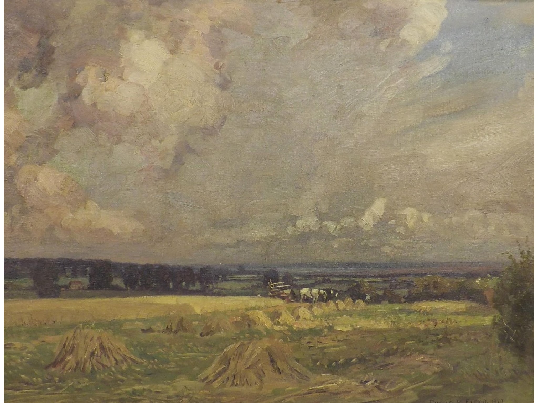 Appraisal: Donald H Floyd - - 'Gathering Clouds in August' signed