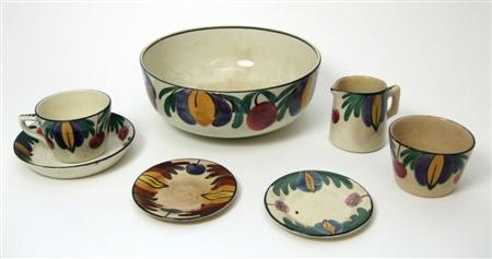 Appraisal: ROBERT HERON SON COLLECTION OF LANGTOUN WARES comprising a cup