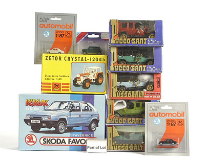 Appraisal: Russian Czech group of Cars - Vintage style Russian diecast