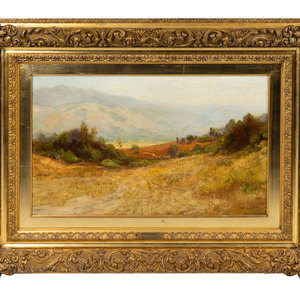 Appraisal: William Keith Scottish - California Landscape oil on canvas signed