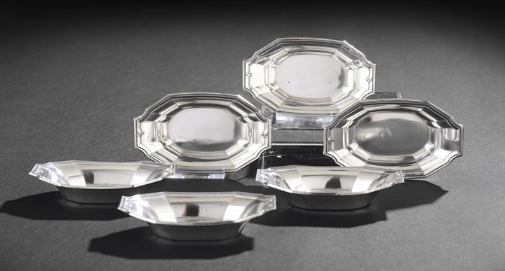 Appraisal: Set of Six Gorham King Albert Sterling Silver Nut Dishes