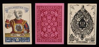 Appraisal: Victor E Mauger Euchre Playing Cards New York Victor E