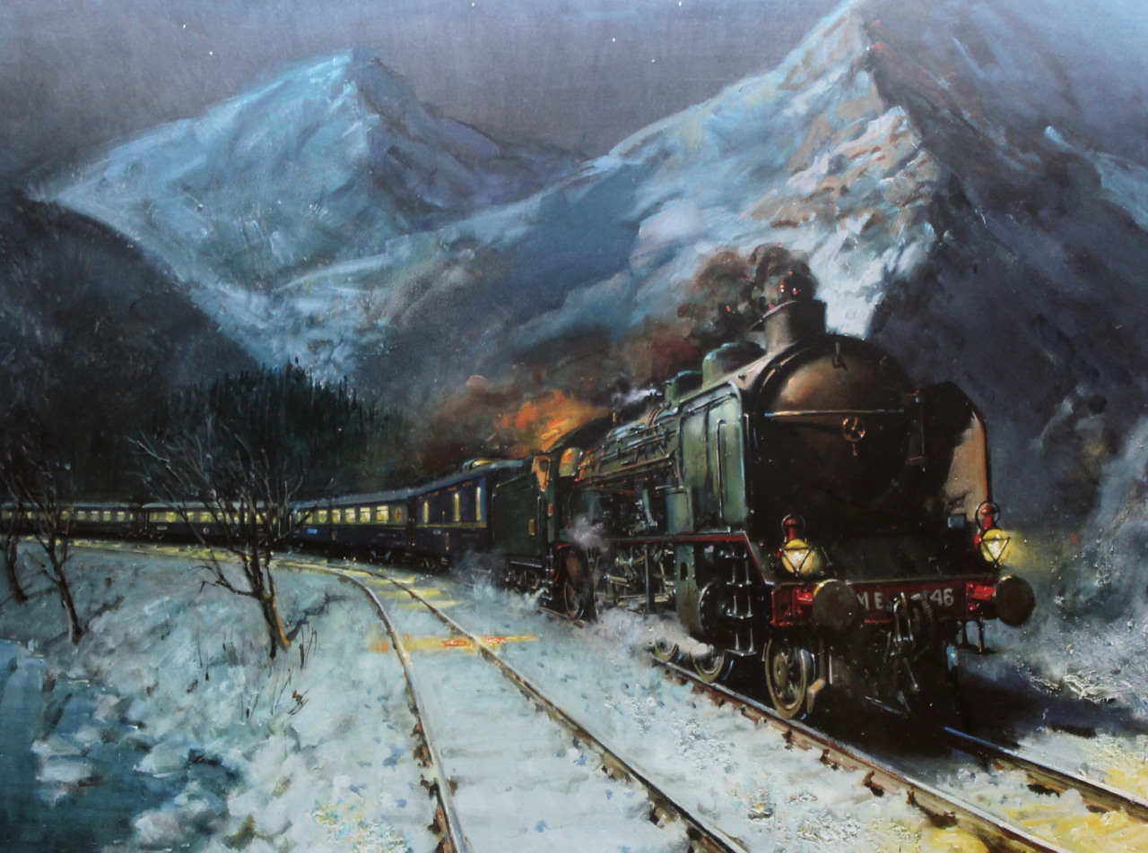 Appraisal: Terence Cuneo - Simplon Orient Express 's artist signed print