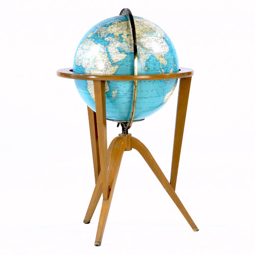 Appraisal: EDWARD WORMLEY DUNBAR Globe on stand x