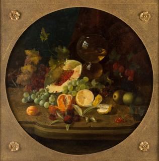 Appraisal: WILLIAM JABEZ MUCKLEY BRITISH - Still Life of Melon and