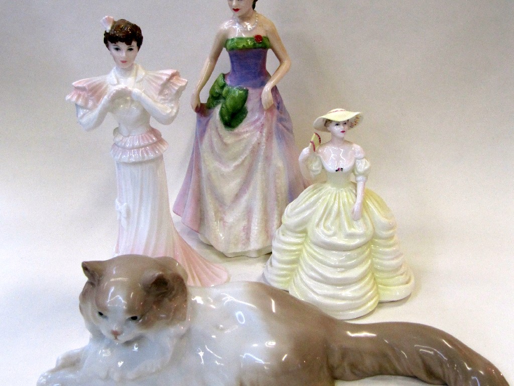 Appraisal: Nao figure of a cat Royal Doulton figure Jessica HN