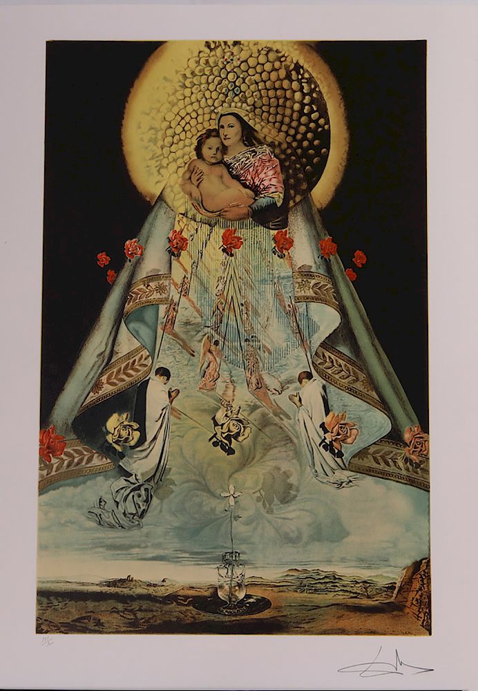 Appraisal: Salvador Dali - The Virgin of Guadalupe Three Plates Three