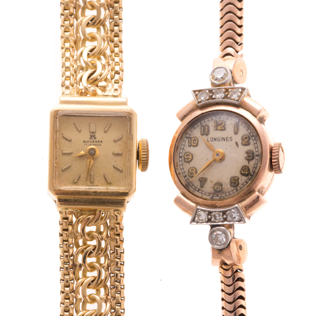 Appraisal: A Pair of Lady's Cocktail Watches in Gold K rose