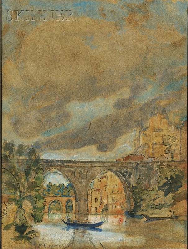 Appraisal: Arthur Bowen Davies American - View of Toledo Signed A