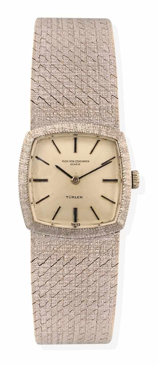 Appraisal: A LADIES VACHERON CONSTANTIN WRISTWATCH Manual wind movement square off