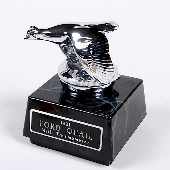 Appraisal: Ford Quail Thermo Radiator Cap Mascot Ornament - A silver