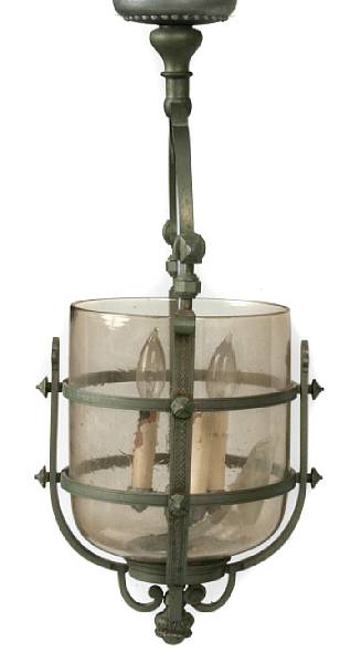 Appraisal: A Renaissance Revival hall lantern height in