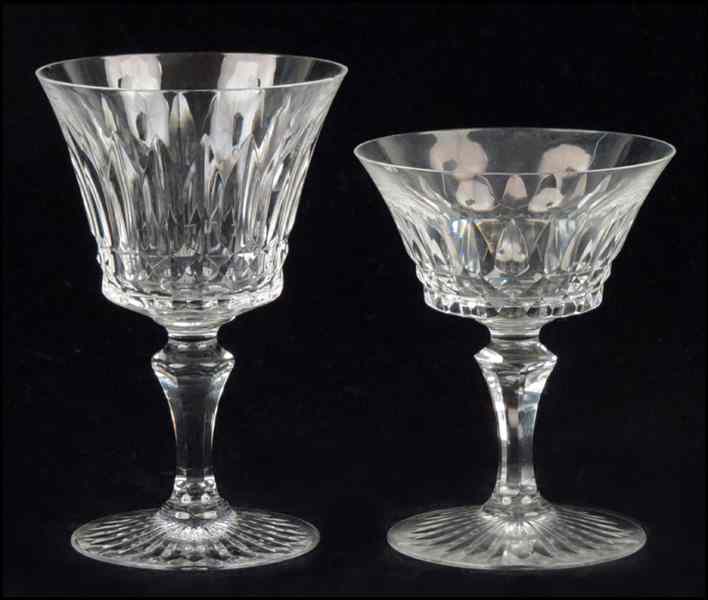 Appraisal: BACCARAT CRYSTAL STEMWARE IN THE PICCADILLY PATTERN Comprised of six