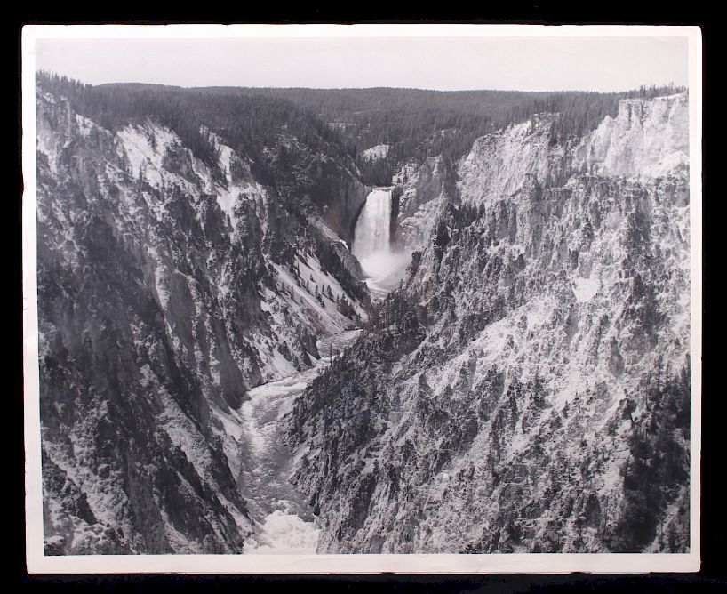 Appraisal: Original Lower Yellowstone Falls Photograph Offered in this lot is