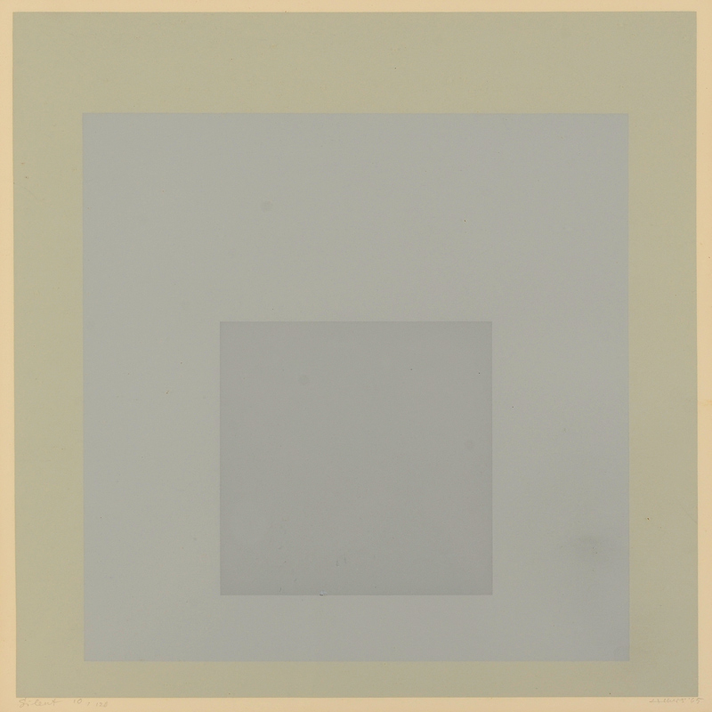 Appraisal: ALBERS Josef German-American - ''Silent'' homage to the square in