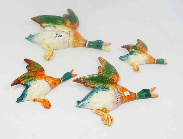 Appraisal: A set of Beswick Mallard Duck Flying Wall Plaques comprising